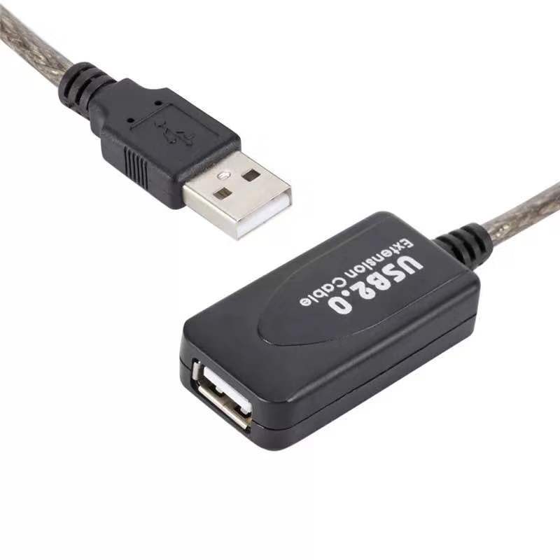 JMT-113226 5m USB Male to Female Extension Cable with Built-in Chip for Data Transmission