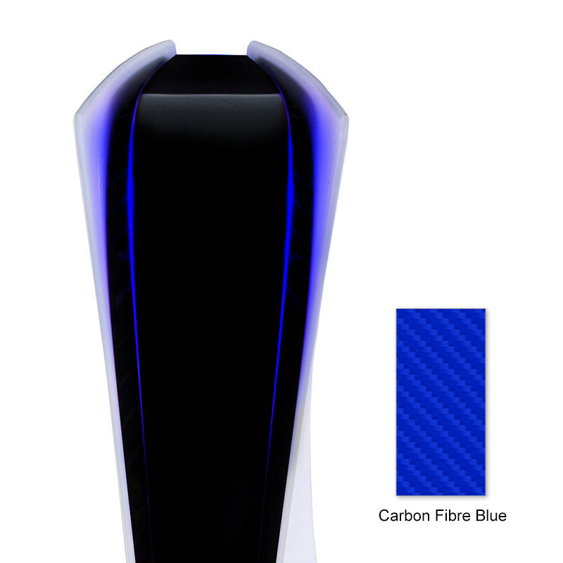 JMT-113674 Carbon Fiber Led Light Bar Sticker for PS5 – PVC Material, 0.2mm Thickness, Available in Pink, Red, Gold, Blue