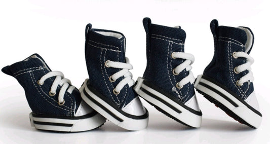 JMT-113674 Denim Canvas Dog Shoes - Waterproof, Non-Slip, Breathable & Comfortable Sports Footwear for Dogs