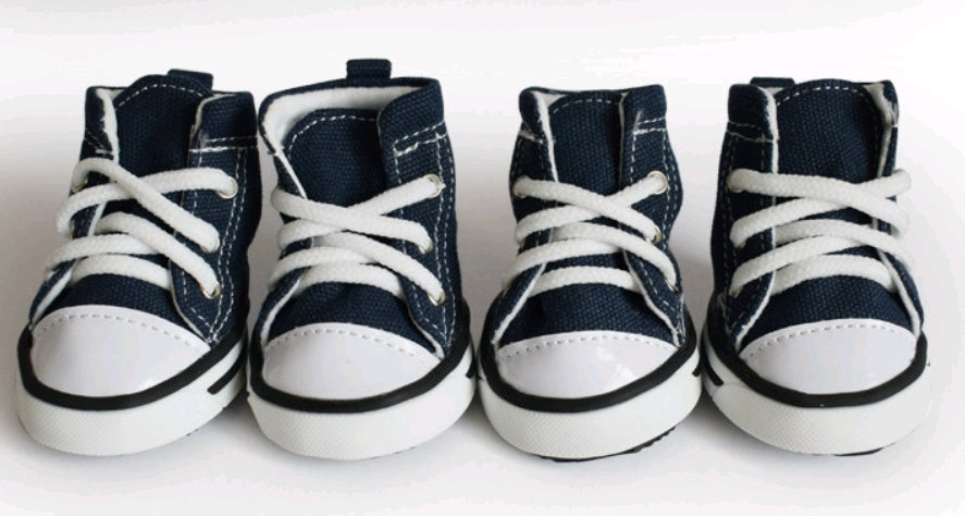 JMT-113674 Denim Canvas Dog Shoes - Waterproof, Non-Slip, Breathable & Comfortable Sports Footwear for Dogs