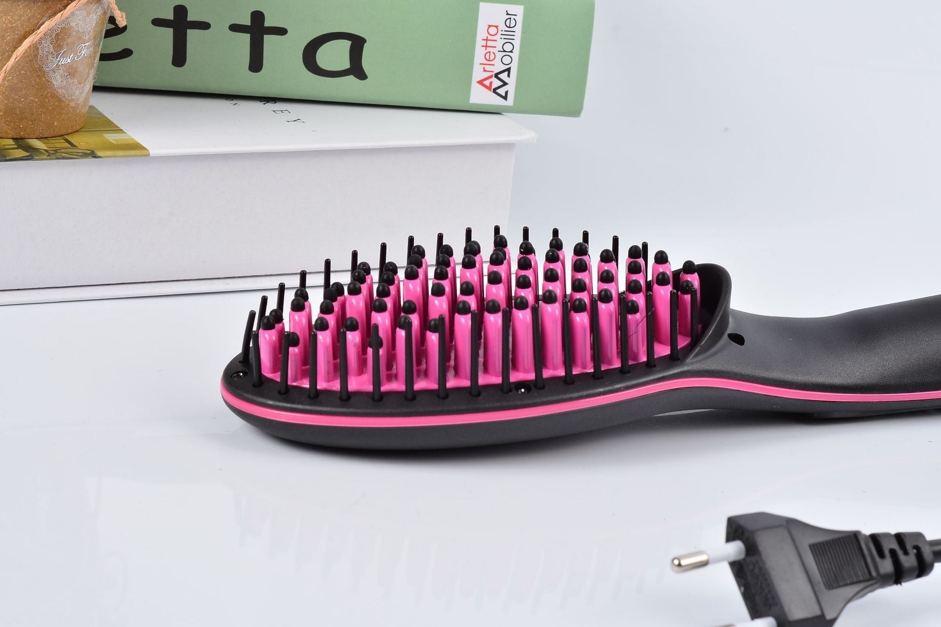 JMT-114186 Electric Hair Straightening Comb with LED Display and PTC Heating Technology