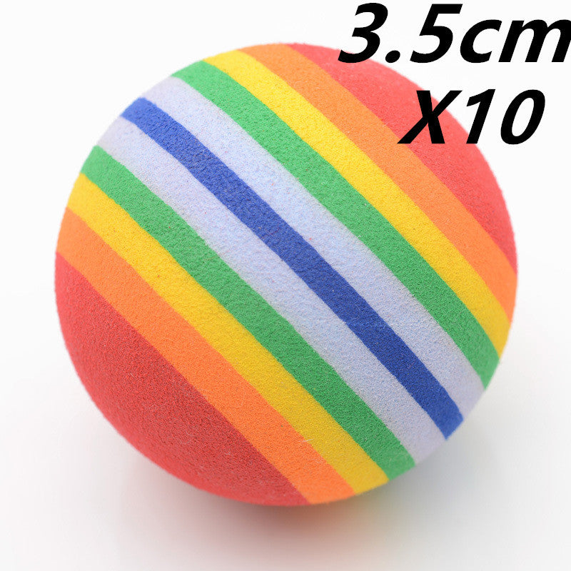 JMT-114506 Pet Toy Ball Set - Non-Toxic EVA Foam for Cats and Dogs - 2 Sizes (4.2 cm & 6.3 cm) - Durable and Vibrant Design