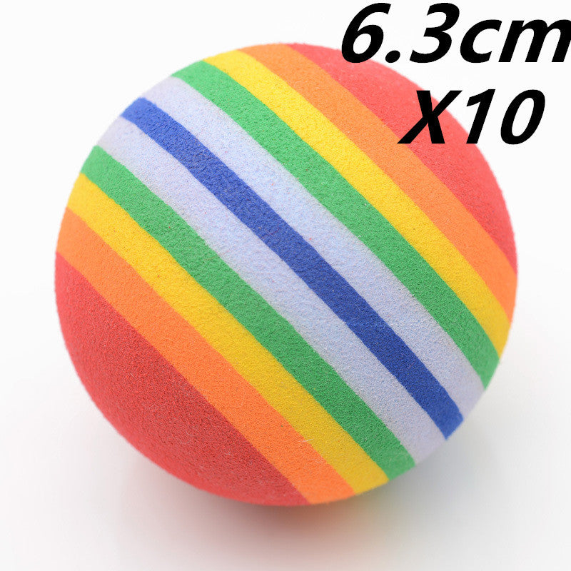 JMT-114506 Pet Toy Ball Set - Non-Toxic EVA Foam for Cats and Dogs - 2 Sizes (4.2 cm & 6.3 cm) - Durable and Vibrant Design