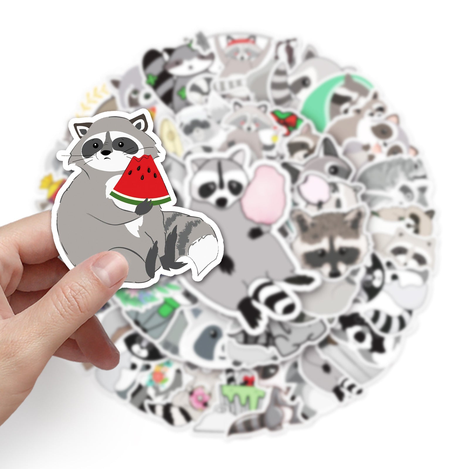 JMT-114826 Coati Cute Decorative Waterproof Stickers - 50 Sheets (5.5-8.5cm)
