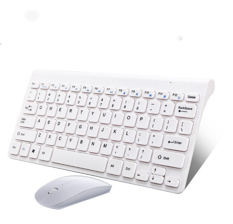 JMT-114826 Wireless Mouse and Keyboard Set with 10m Operating Range and 3 Million Key Life, Black & White