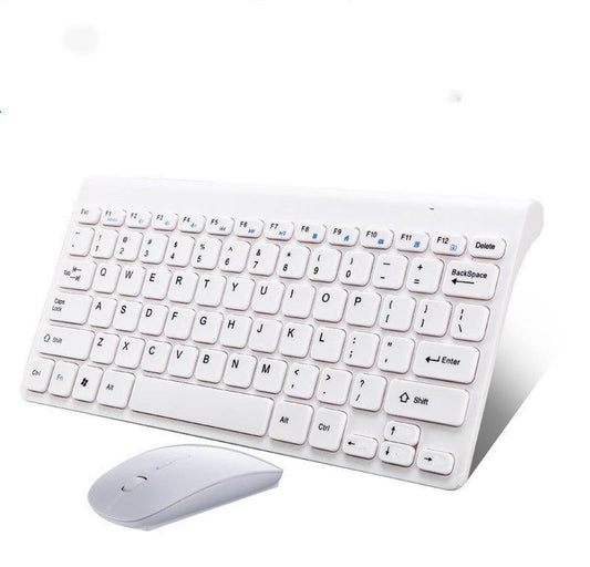JMT-114826 Wireless Mouse and Keyboard Set with 10m Operating Range and 3 Million Key Life, Black & White