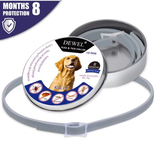 JMT-115018 Adjustable Flea and Tick Prevention Collar for Dogs and Cats