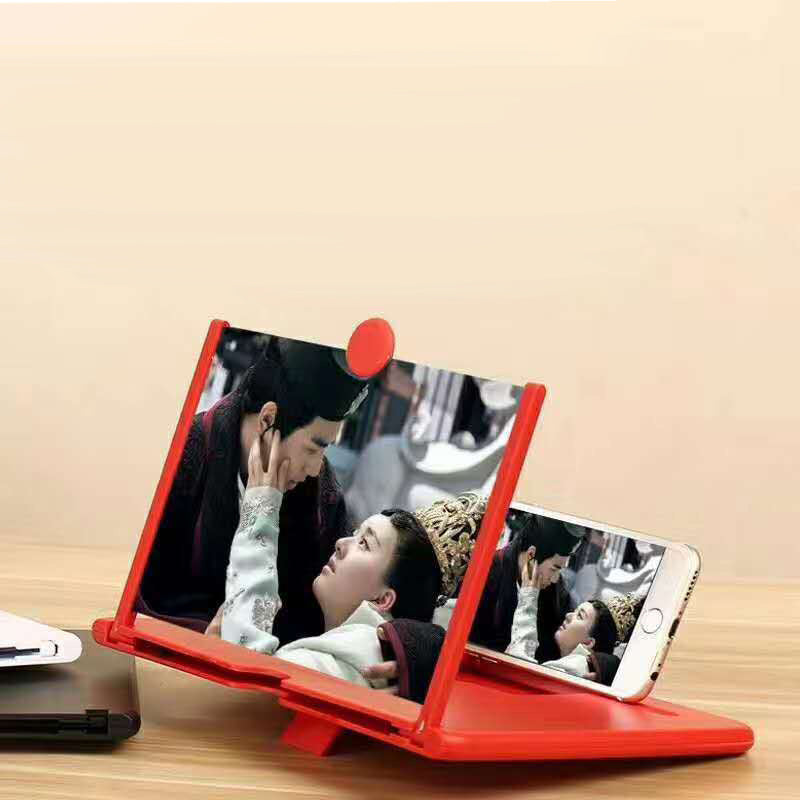 JMT-115530 Acrylic Lens Mobile Phone 3D Screen Magnifier with Tempered Glass Cover