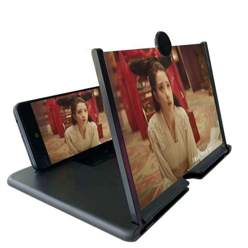JMT-115530 Acrylic Lens Mobile Phone 3D Screen Magnifier with Tempered Glass Cover