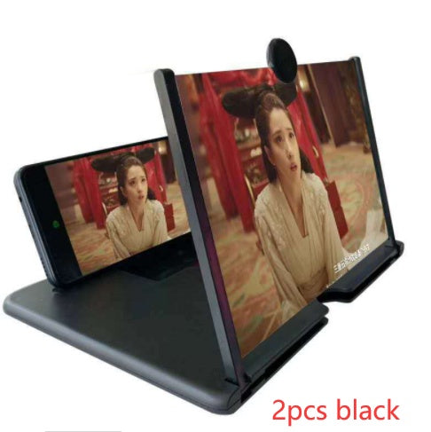 JMT-115530 Acrylic Lens Mobile Phone 3D Screen Magnifier with Tempered Glass Cover