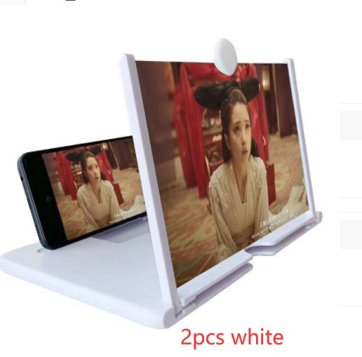 JMT-115530 Acrylic Lens Mobile Phone 3D Screen Magnifier with Tempered Glass Cover