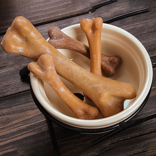 JMT-115530 Ceramic Double Bowl with Iron Stand for Pets - Versatile Food and Water Station