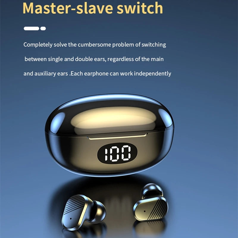 JMT-115530 TWS Wireless Earphones with Touch Control, BT-5.2, Stereo Sound, Waterproof Design, Built-in Microphone, Charging Box Included