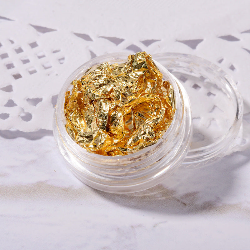 JMT-115658 Ultra-Thin Gold and Silver Nail Art Stickers for Elegant Nail Decorations