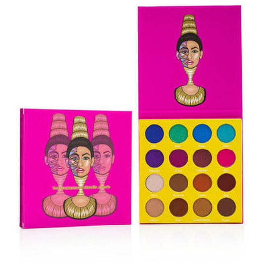 JMT-115786 16-Color Waterproof Eyeshadow Palette with Velvet Texture for Versatile Makeup Looks