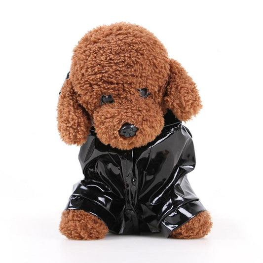 JMT-115978 Reflective Hooded Raincoat for Pets - PU Material in Multiple Colors