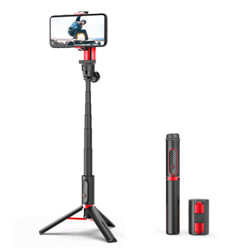 JMT-116362 All-in-One Handheld Stabilizer Selfie Stick Tripod for iPhone Models, Lightweight Aluminum Alloy, Adjustable Length