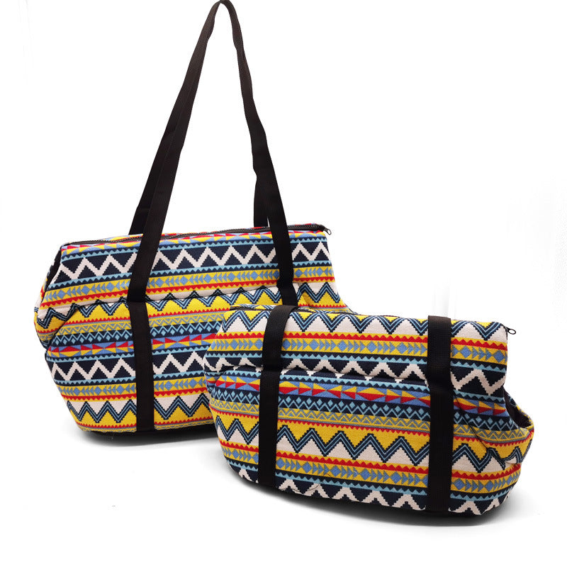 JMT-116746 Breathable Mesh Pet Backpack for Cats and Dogs, Comfortable Messenger Shoulder Bag