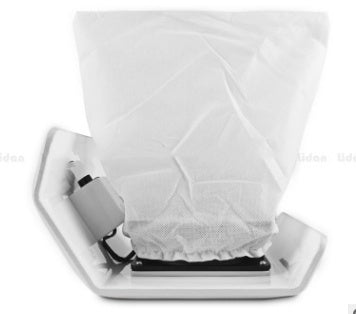 JMT-116810 Manicure Single Fan Vacuum Cleaner Dust Storage Bag - Non-Woven Fabric, White, 24.5cm x 22.5cm x 14.5cm