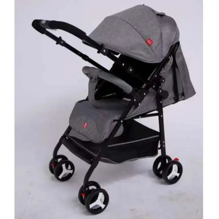 JMT-116938 4-Wheel Suspension Baby Stroller with Food Tray for Comfortable Outings