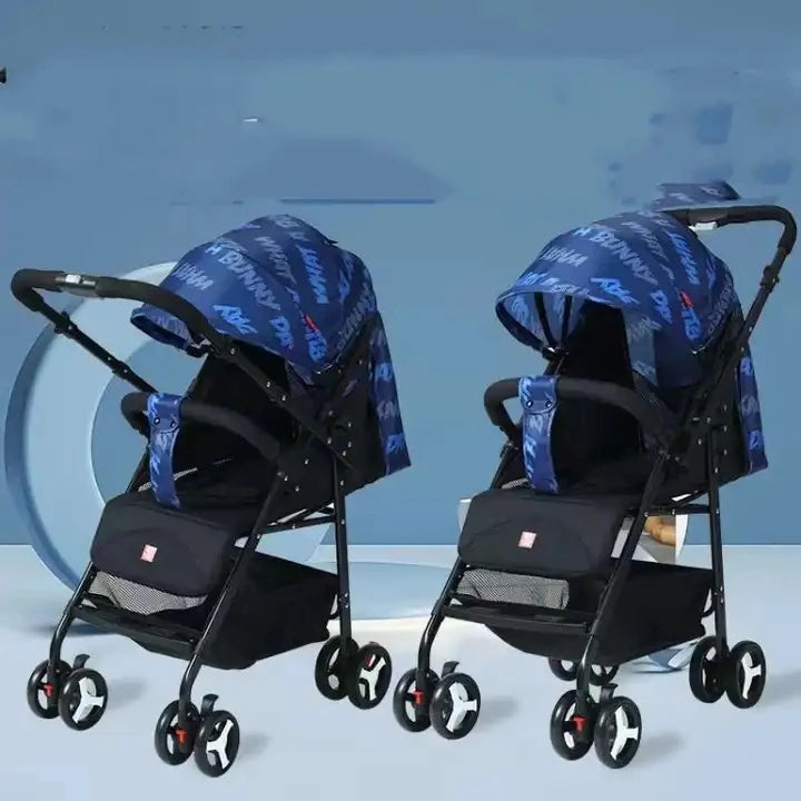 JMT-116938 4-Wheel Suspension Baby Stroller with Food Tray for Comfortable Outings