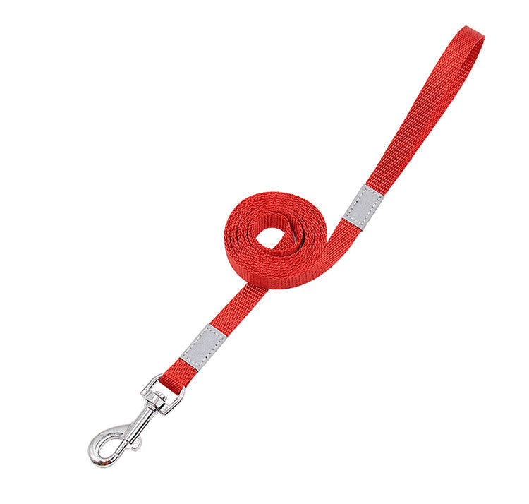 JMT-117002 Reflective Nylon Dog Leash for Enhanced Visibility and Safety