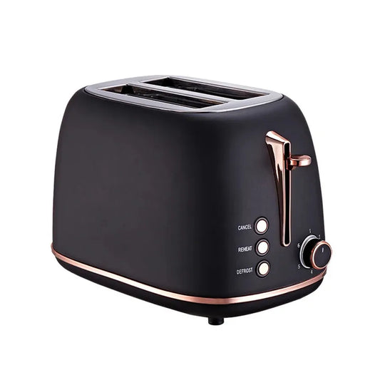 JMT-117322 Classic Stainless Steel 2-Slice Electric Toaster with Defrost Function