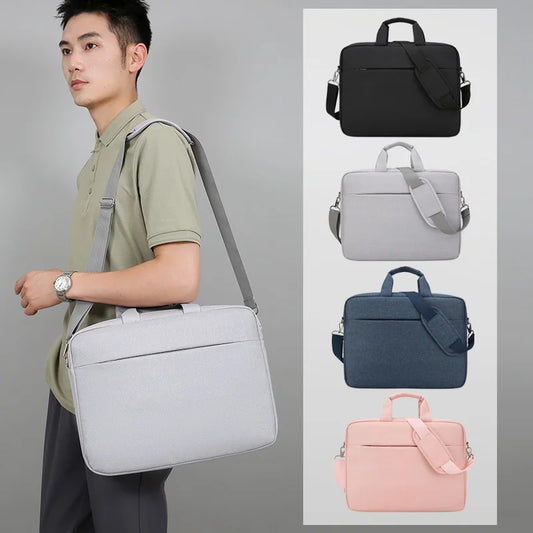 JMT-117322 Large Capacity Men's Laptop Briefcase for Business Travel - Versatile Shoulder Messenger Bag