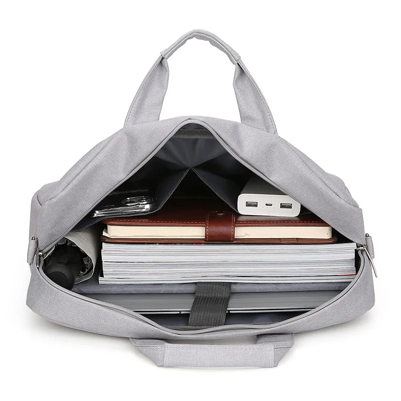 JMT-117322 Large Capacity Men's Laptop Briefcase for Business Travel - Versatile Shoulder Messenger Bag