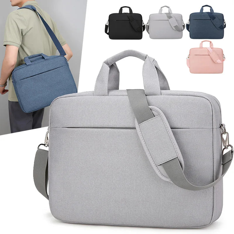 JMT-117322 Large Capacity Men's Laptop Briefcase for Business Travel - Versatile Shoulder Messenger Bag