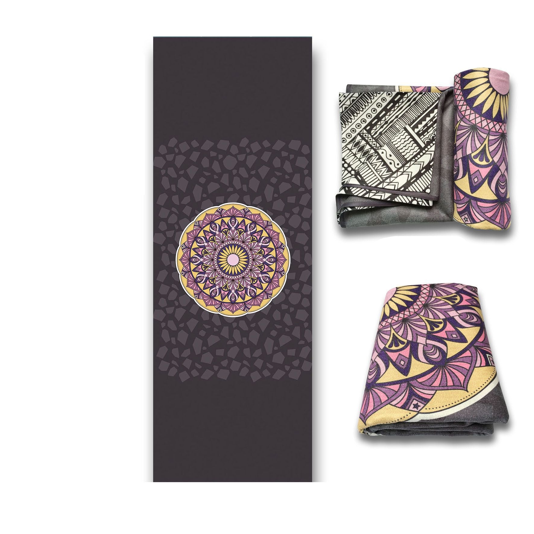 JMT-117578 Portable Non-Slip Travel Fitness Dance Towel and Yoga Mat