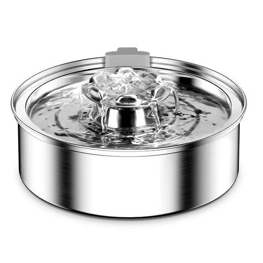 JMT-118026 Durable Stainless Steel Automatic Pet Water Fountain Dispenser for Cats