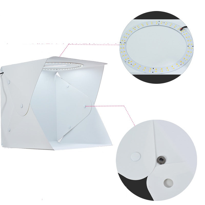 JMT-118154 Adjustable Still Life Light Box with Six Color Backdrops for Photography