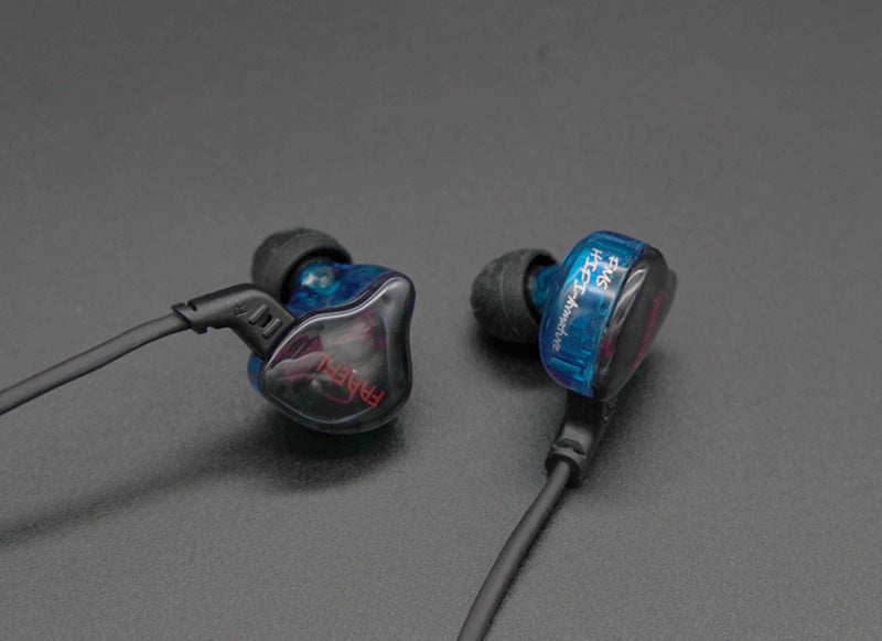JMT-118794 In-Ear HiFi Headphones with Ring Iron Subwoofer, 20-40K Hz Frequency Response, 106 dB Sensitivity, 1.2m OFC Cable