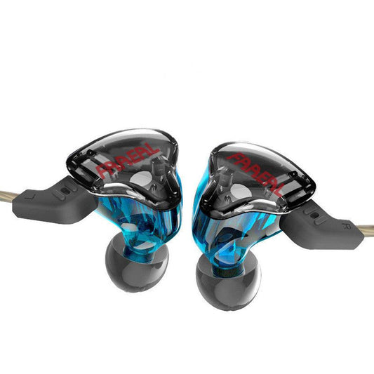 JMT-118794 In-Ear HiFi Headphones with Ring Iron Subwoofer, 20-40K Hz Frequency Response, 106 dB Sensitivity, 1.2m OFC Cable