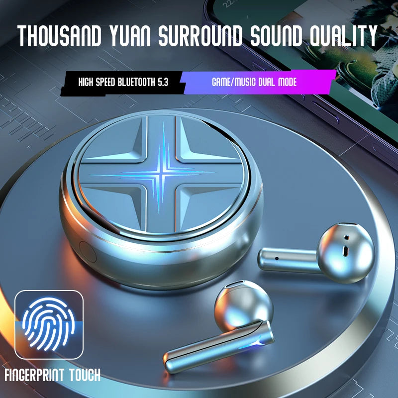 JMT-118986 Wireless TWS Earbuds with Noise Reduction for Sports and Gaming – Low Latency, High Sound Quality