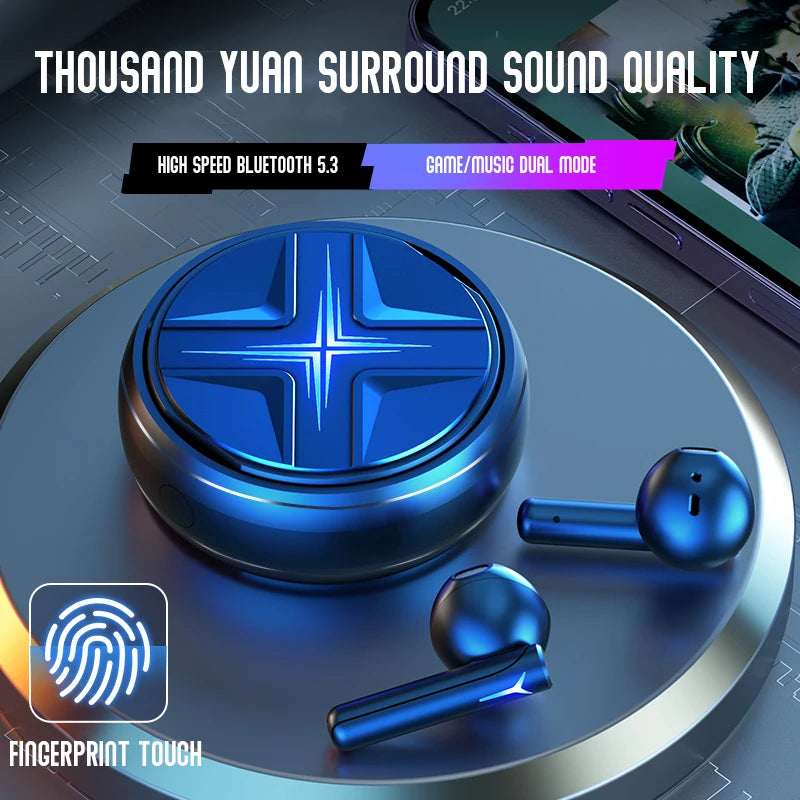 JMT-118986 Wireless TWS Earbuds with Noise Reduction for Sports and Gaming – Low Latency, High Sound Quality
