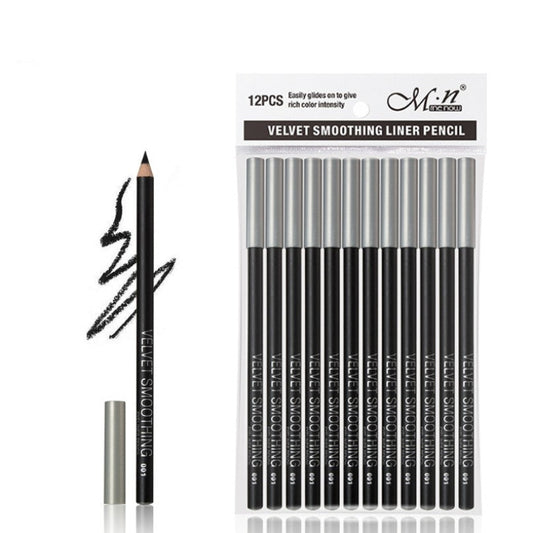 JMT-119242 Matte White & Black Silkworm Eyeliner Set for Smooth Application