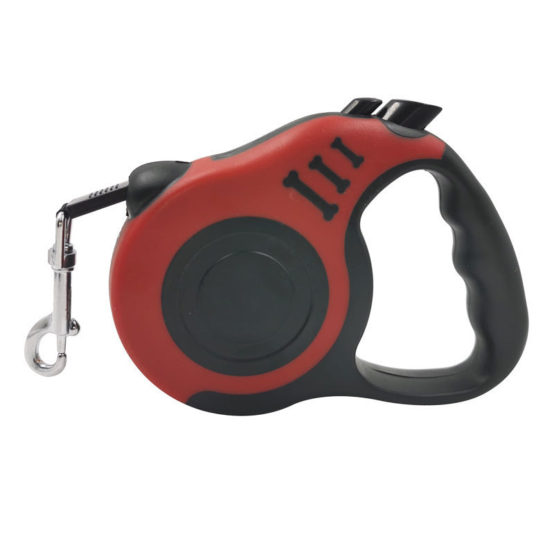 JMT-119306 Automatic Retractable Dog Leash with Bone Print Design – Scalable and Available in Multiple Colors