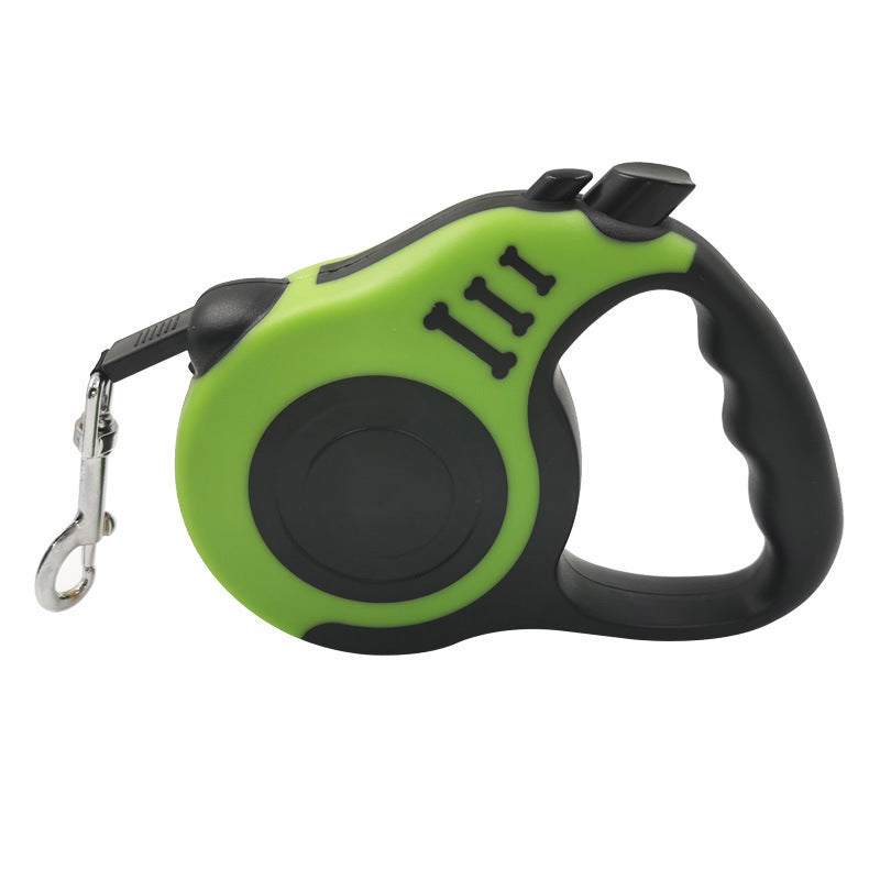JMT-119306 Automatic Retractable Dog Leash with Bone Print Design – Scalable and Available in Multiple Colors