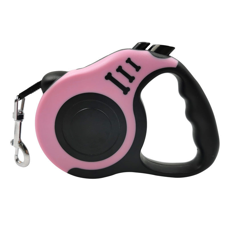 JMT-119306 Automatic Retractable Dog Leash with Bone Print Design – Scalable and Available in Multiple Colors