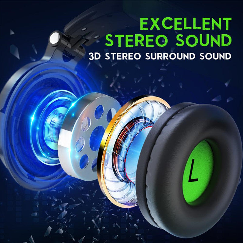 JMT-119306 Over-Ear Wired Gaming Headphones with Microphone and 50mm Drivers