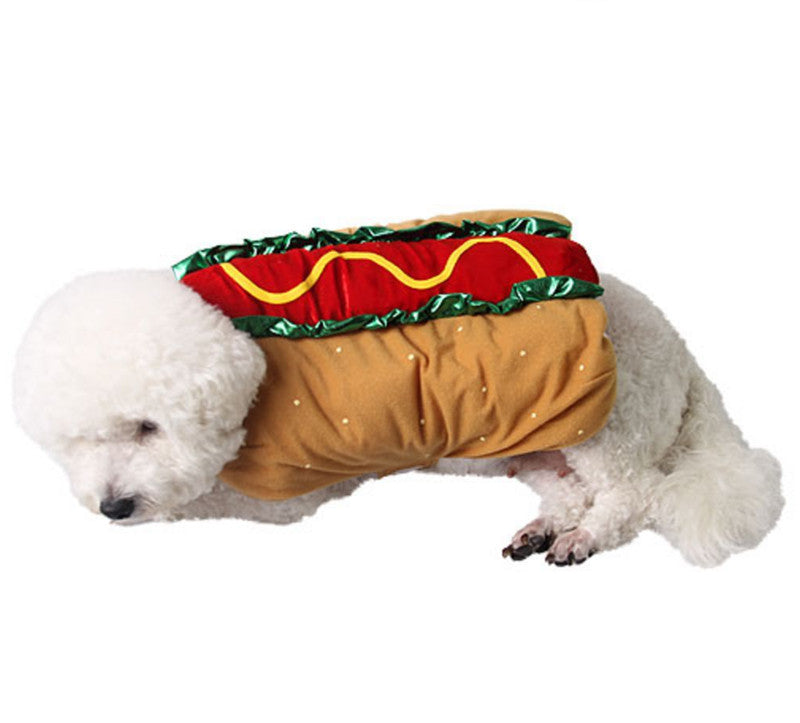 JMT-119434 Cute Pet Costume for Dogs and Cats - Funny Hot Dog Sandwich Outfit for Small to Extra Large Pets