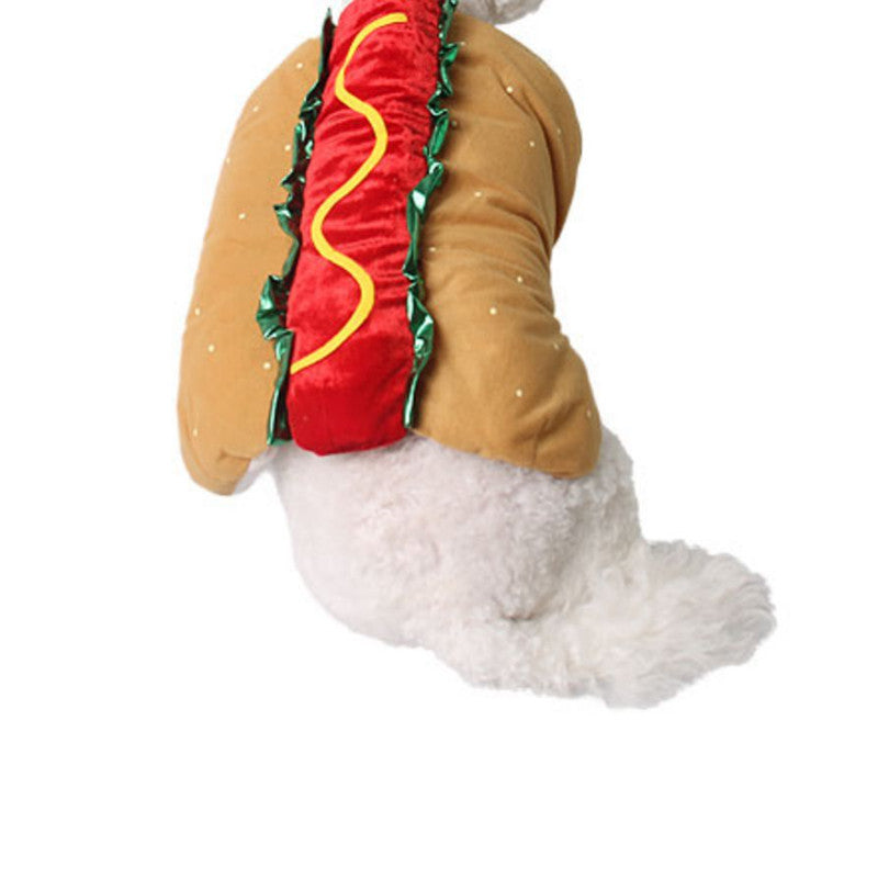 JMT-119434 Cute Pet Costume for Dogs and Cats - Funny Hot Dog Sandwich Outfit for Small to Extra Large Pets