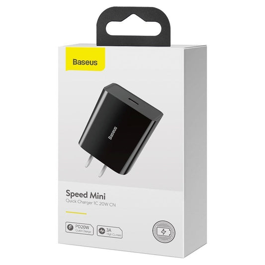 JMT-119498 20W Mini Fast Charger with Type-C Interface – Compatible with Lithium Batteries, Black & White Options