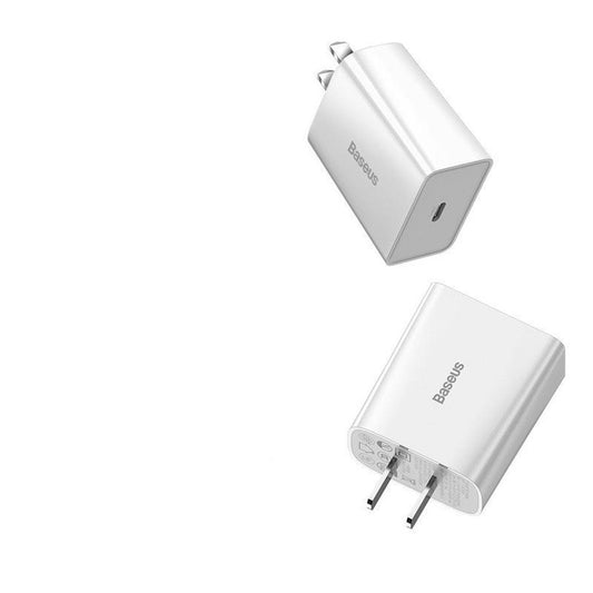 JMT-119498 20W Mini Fast Charger with Type-C Interface – Compatible with Lithium Batteries, Black & White Options