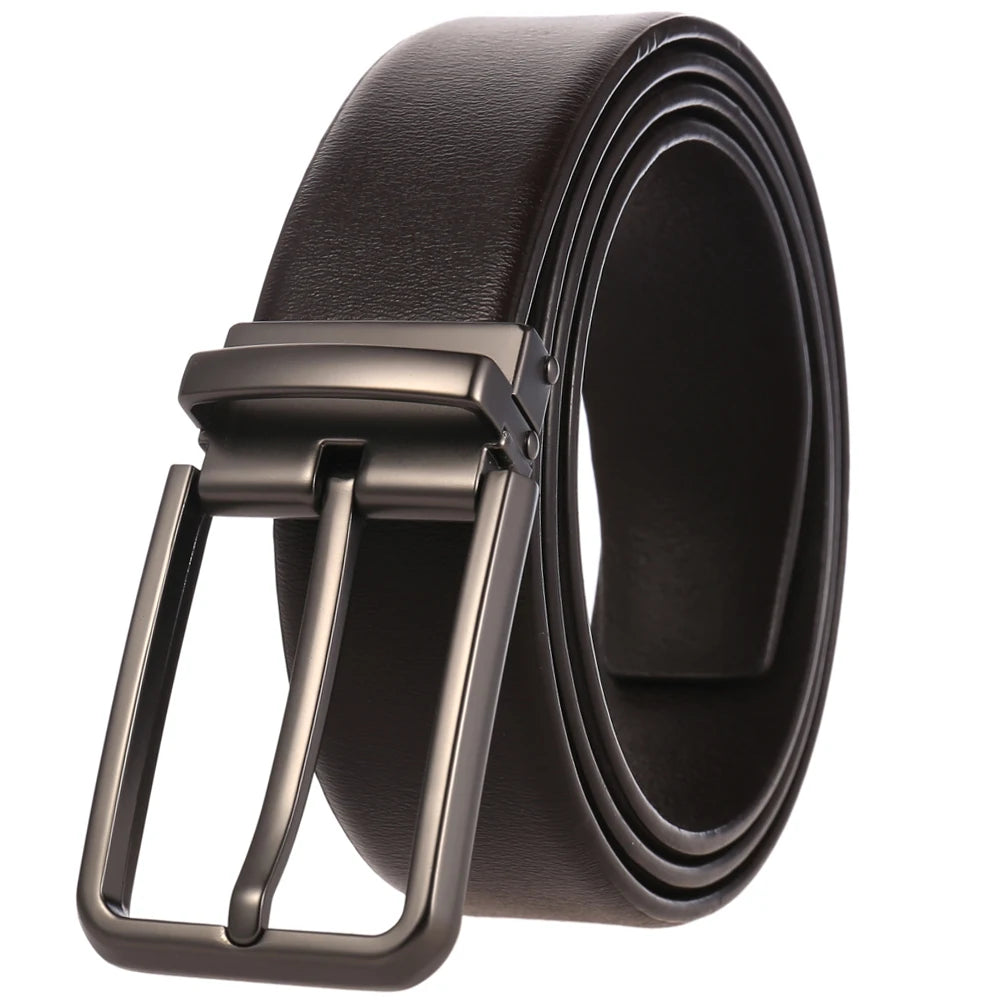 JMT-119562 Adjustable Alloy Pin Buckle Perforated Belt - Model LY35-21746-4