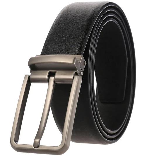 JMT-119562 Adjustable Alloy Pin Buckle Perforated Belt - Model LY35-21746-4