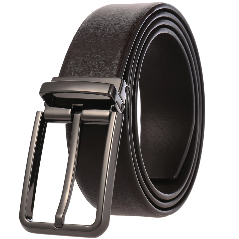 JMT-119562 Adjustable Alloy Pin Buckle Perforated Belt - Model LY35-21746-4