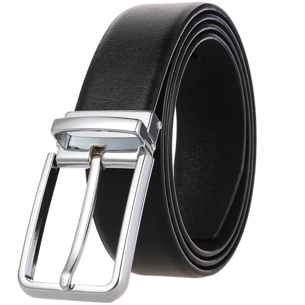 JMT-119562 Adjustable Alloy Pin Buckle Perforated Belt - Model LY35-21746-4